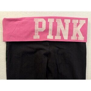 Victoria's Secret Pink Fold Over Flared Yoga Pants Small 2011